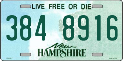 NH license plate 3848916