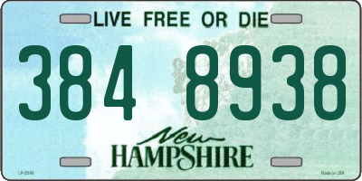 NH license plate 3848938