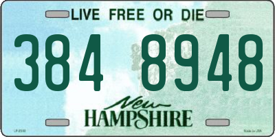 NH license plate 3848948