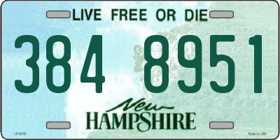 NH license plate 3848951