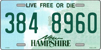 NH license plate 3848960