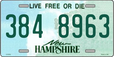 NH license plate 3848963