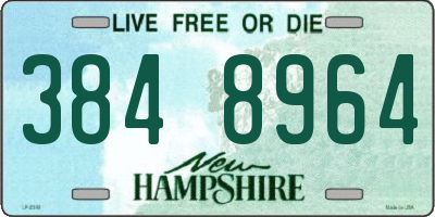 NH license plate 3848964