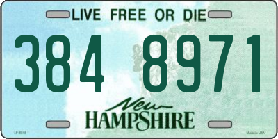 NH license plate 3848971