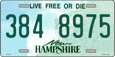 NH license plate 3848975