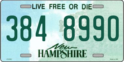 NH license plate 3848990