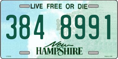 NH license plate 3848991