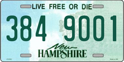 NH license plate 3849001