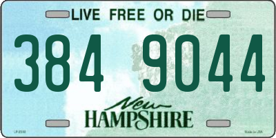 NH license plate 3849044
