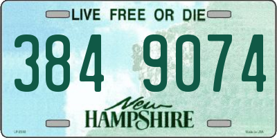 NH license plate 3849074