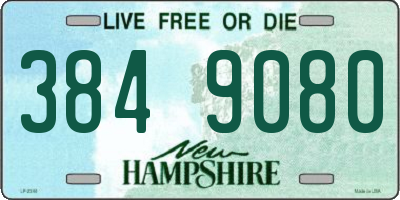 NH license plate 3849080