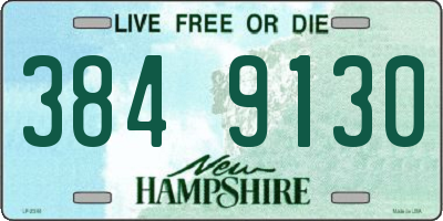 NH license plate 3849130
