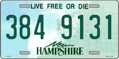 NH license plate 3849131