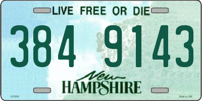 NH license plate 3849143