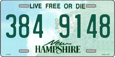 NH license plate 3849148