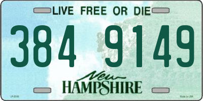 NH license plate 3849149