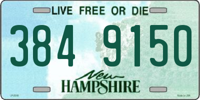 NH license plate 3849150