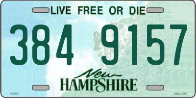 NH license plate 3849157