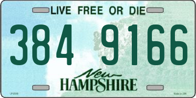 NH license plate 3849166