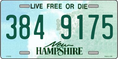 NH license plate 3849175