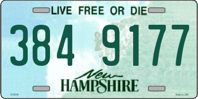 NH license plate 3849177