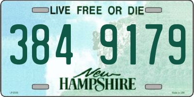 NH license plate 3849179