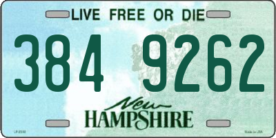 NH license plate 3849262