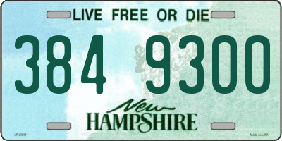 NH license plate 3849300