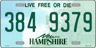 NH license plate 3849379