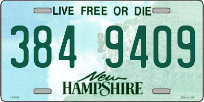 NH license plate 3849409