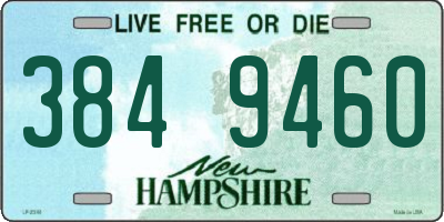 NH license plate 3849460