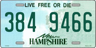 NH license plate 3849466