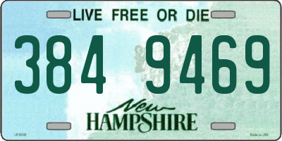 NH license plate 3849469