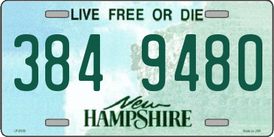 NH license plate 3849480