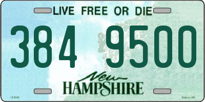 NH license plate 3849500
