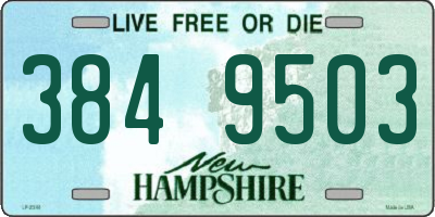 NH license plate 3849503