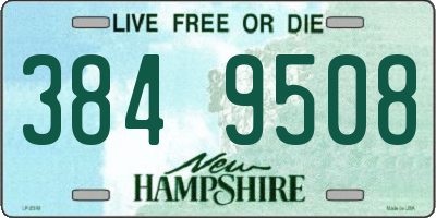 NH license plate 3849508