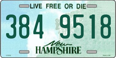 NH license plate 3849518