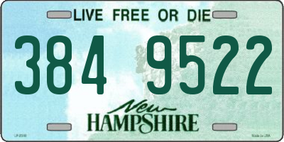 NH license plate 3849522