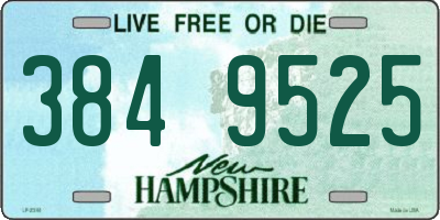 NH license plate 3849525