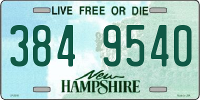 NH license plate 3849540
