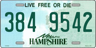 NH license plate 3849542