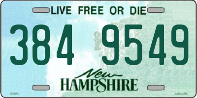 NH license plate 3849549