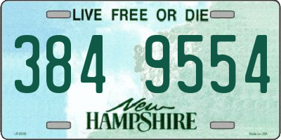 NH license plate 3849554