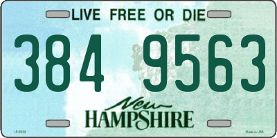 NH license plate 3849563