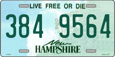 NH license plate 3849564