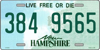 NH license plate 3849565