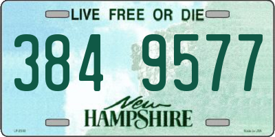 NH license plate 3849577