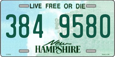 NH license plate 3849580