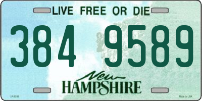 NH license plate 3849589